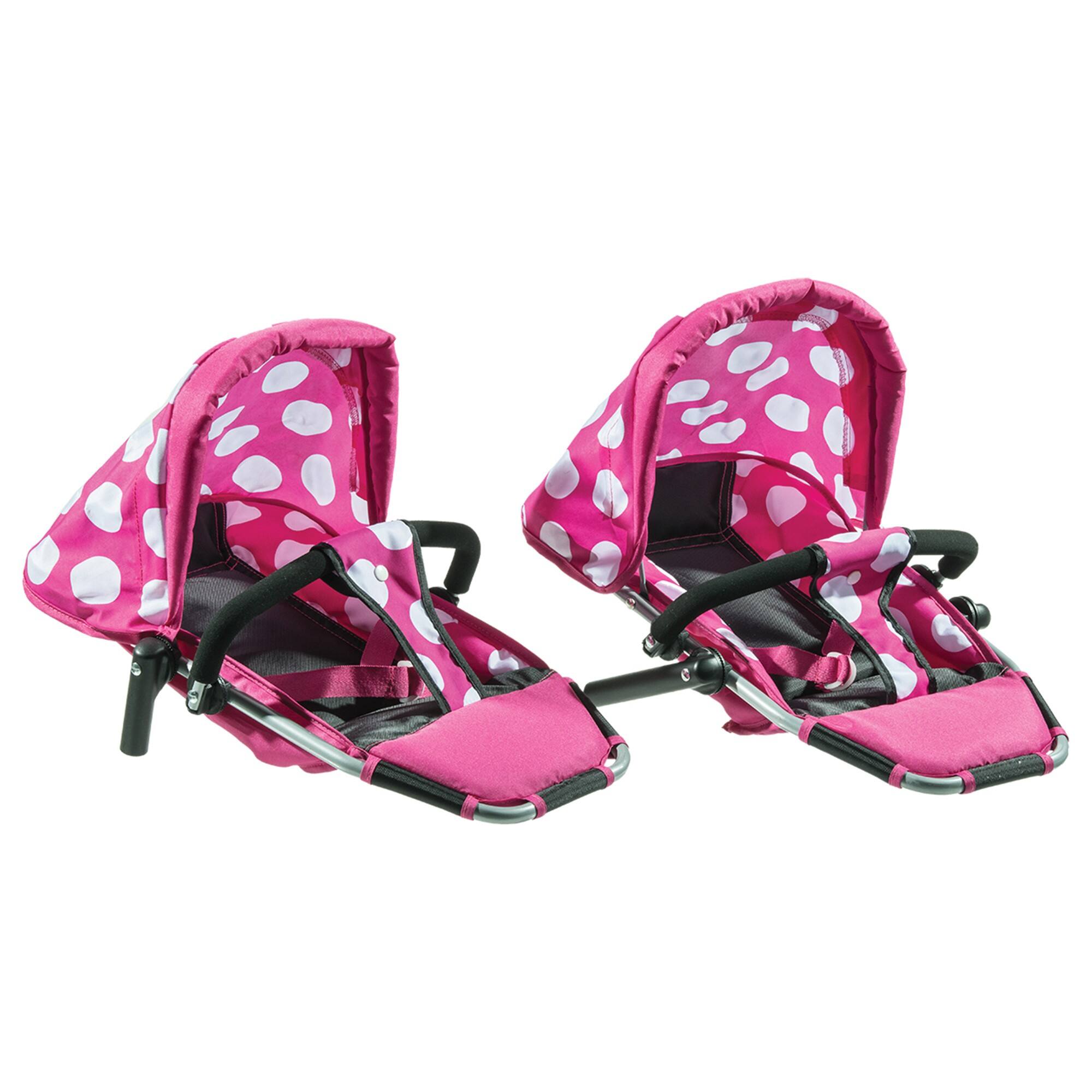 Lissi Dolls Modern Twin Baby Doll Stroller
